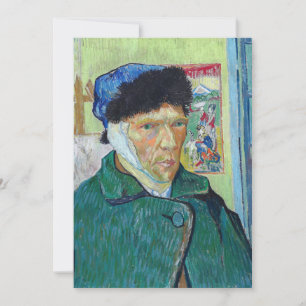 Vincent van Gogh - Selbstporträt mit verbundenem O Dankeskarte