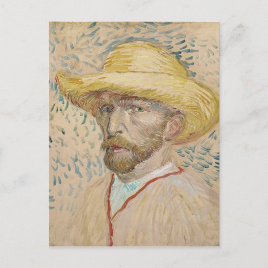 Vincent van Gogh, Selbstporträt Postkarte (Vorderseite)