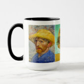 Vincent Van Gogh - Selbstporträt & Sonnenblumen Ta Tasse (Links)