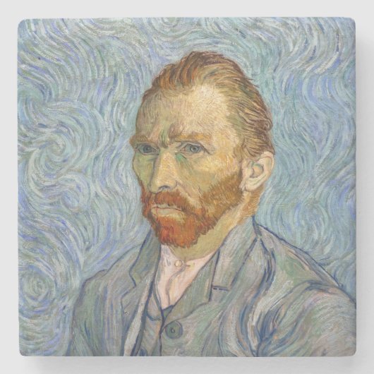 Vincent Van Gogh - Selbstporträt Steinuntersetzer (Vorderseite)