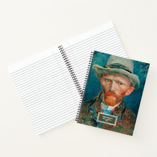 Vincent van Gogh Self Portrait 1887 Fine Art Notizblock (Innenseite)