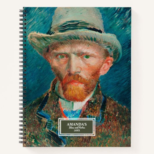 Vincent van Gogh Self Portrait 1887 Fine Art Notizblock (Vorderseite)