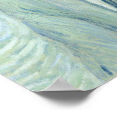 Vincent Van Gogh Self-Portrait 1889 Blaue Malerei Poster (Ecke)