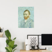 Vincent Van Gogh Self-Portrait 1889 Blaue Malerei Poster (Heimbüro)