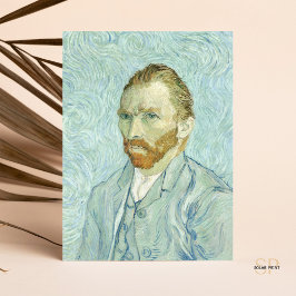 Vincent Van Gogh Self-Portrait 1889 Blaue Malerei Postkarte