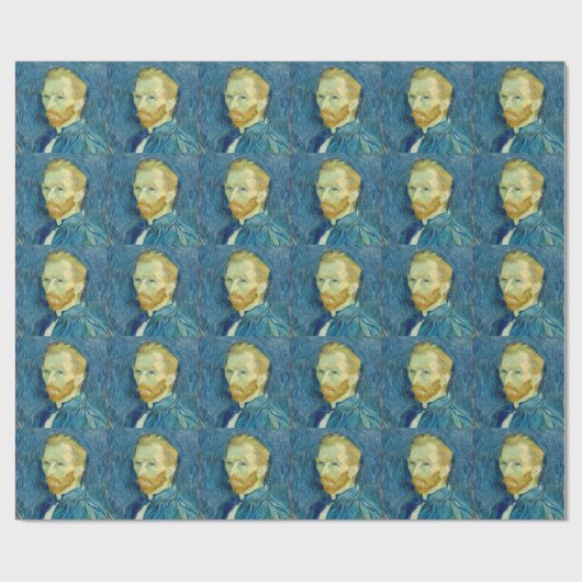 Vincent Van Gogh Self Portrait 1889 Geschenkpapier (Flach)