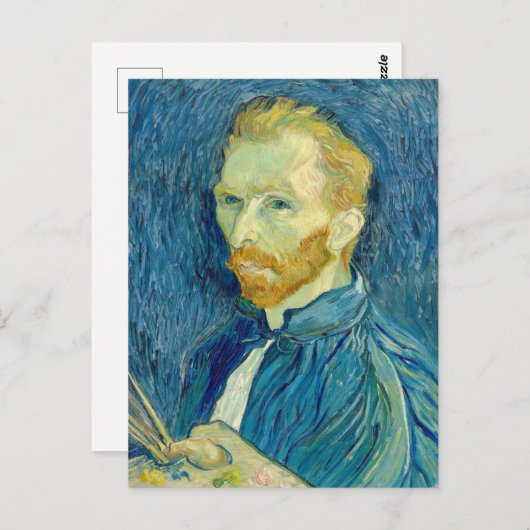 Vincent Van Gogh Self Portrait 1889 Postkarte (Vorne/Hinten)
