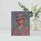 Vincent Van Gogh Self Portrait Anzug Postkarte (Stehend Vorderseite)