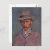 Vincent Van Gogh Self Portrait Anzug Postkarte (Vorne/Hinten)
