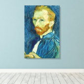Vincent van Gogh Self-Portrait Canvas Print Leinwanddruck (Insitu (Holzboden))