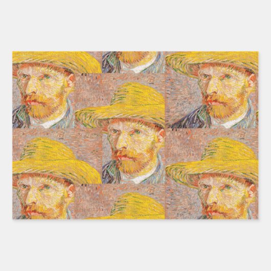 Vincent Van Gogh Self-Portrait Geschenkpapier Set (Vorderseite 2)