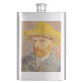 Vincent Van Gogh Self Portrait impressionistisch F Flachmann (Vorderseite)