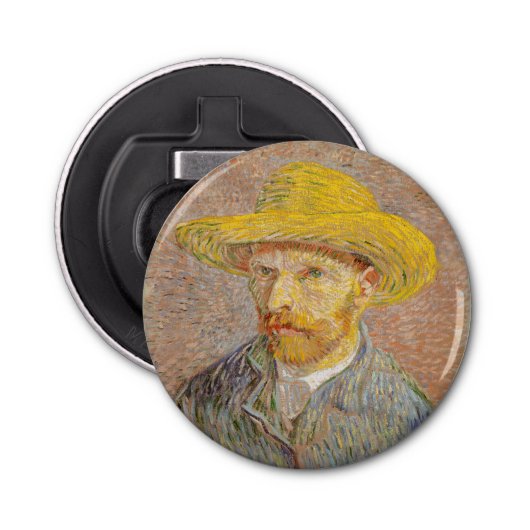 Vincent Van Gogh Self Portrait impressionistisch F Flaschenöffner (Vorderseite)