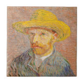 Vincent Van Gogh Self Portrait impressionistisch F Fliese (Vorderseite)