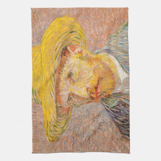 Vincent Van Gogh Self Portrait impressionistisch F Geschirrtuch (Vertikal)