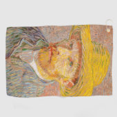 Vincent Van Gogh Self Portrait impressionistisch F Golfhandtuch (Horizontal)