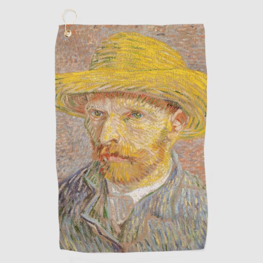 Vincent Van Gogh Self Portrait impressionistisch F Golfhandtuch (Vorderseite)