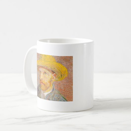 Vincent Van Gogh Self Portrait impressionistisch F Kaffeetasse (Vorderseite Links)