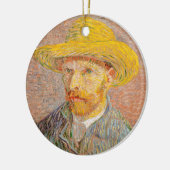 Vincent Van Gogh Self Portrait impressionistisch F Keramik Ornament (Links)