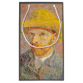 Vincent Van Gogh Self Portrait impressionistisch F Kleine Geschenktüte (Rückseite)