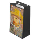 Vincent Van Gogh Self Portrait impressionistisch F Kleine Geschenktüte (Rückseite Schrägansicht)