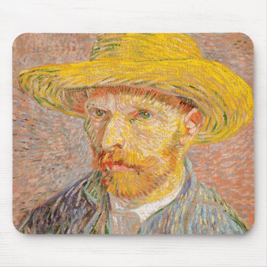 Vincent Van Gogh Self Portrait impressionistisch F Mousepad (Vorne)