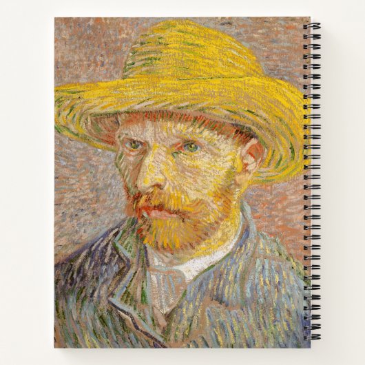 Vincent Van Gogh Self Portrait impressionistisch F Notizblock (Rückseite)