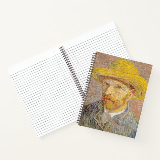 Vincent Van Gogh Self Portrait impressionistisch F Notizblock (Innenseite)