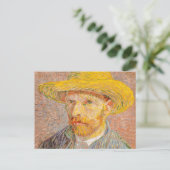 Vincent Van Gogh Self Portrait impressionistisch F Postkarte (Stehend Vorderseite)