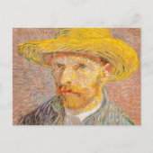 Vincent Van Gogh Self Portrait impressionistisch F Postkarte (Vorderseite)