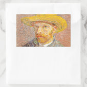 Vincent Van Gogh Self Portrait impressionistisch F Rechteckiger Aufkleber (Tasche)
