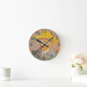 Vincent Van Gogh Self Portrait impressionistisch F Runde Wanduhr (Zuhause)