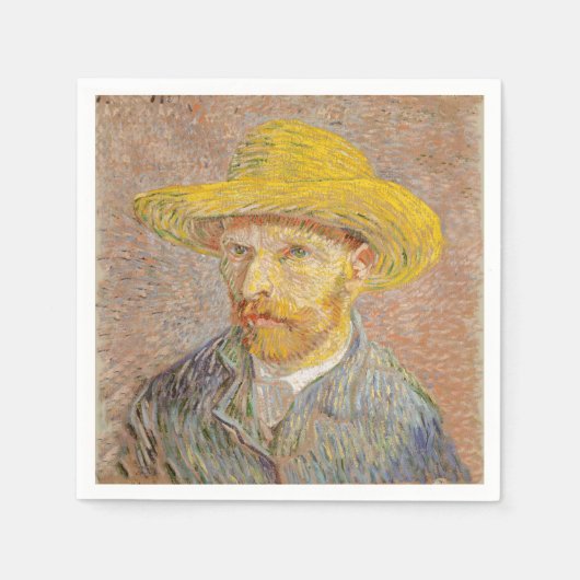 Vincent Van Gogh Self Portrait impressionistisch F Serviette (Vorderseite)