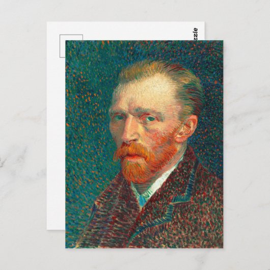 Vincent Van Gogh Self Portrait mit Anzug Fine Art Postkarte (Vorne/Hinten)