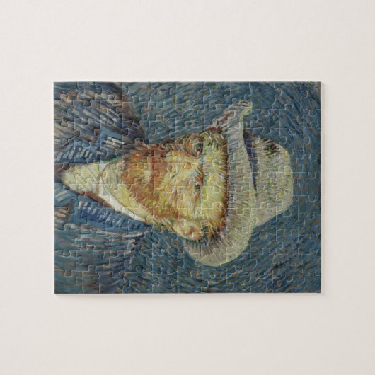 Vincent van Gogh Self Portrait mit grauem Filzhut Puzzle (Horizontal)