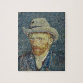Vincent van Gogh Self Portrait mit grauem Filzhut Puzzle (Vertikal)