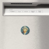 Vincent Van Gogh Self Portrait mit Gray Felt Hat Magnet (In Situ (Geschirrspüler))
