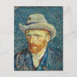 Vincent Van Gogh Self Portrait mit Gray Felt Hat Postkarte