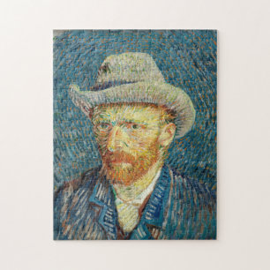 Vincent Van Gogh Self Portrait mit Gray Felt Hat Puzzle