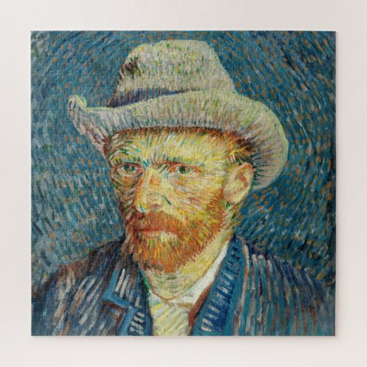 Vincent Van Gogh Self Portrait mit Gray Felt Hat Puzzle (Vertikal)