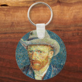 Vincent Van Gogh Self Portrait mit Gray Felt Hat Schlüsselanhänger (Vorderseite)