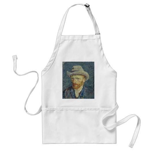 Vincent Van Gogh Self Portrait mit Gray Felt Hat Schürze (Vorne)
