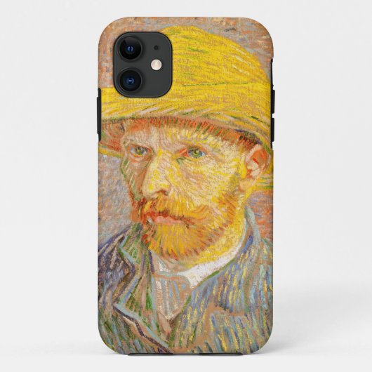 Vincent Van Gogh Self Portrait mit Straw Hat Art Case-Mate iPhone Hülle (Rückseite)