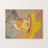 Vincent Van Gogh Self Portrait mit Straw Hat Art Puzzle (Horizontal)
