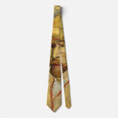Vincent van Gogh Self Portrait mit Strohhut Krawatte (Vorderseite)
