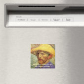 Vincent van Gogh Self Portrait mit Strohhut Magnet (In Situ (Geschirrspüler))