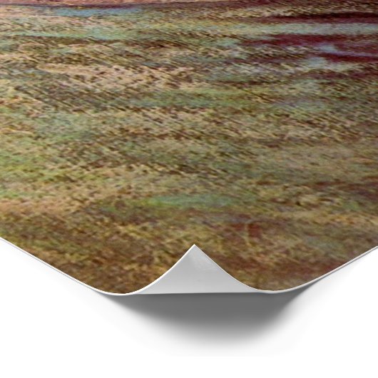 Vincent van Gogh Self Portrait mit Strohhut Poster (Ecke)