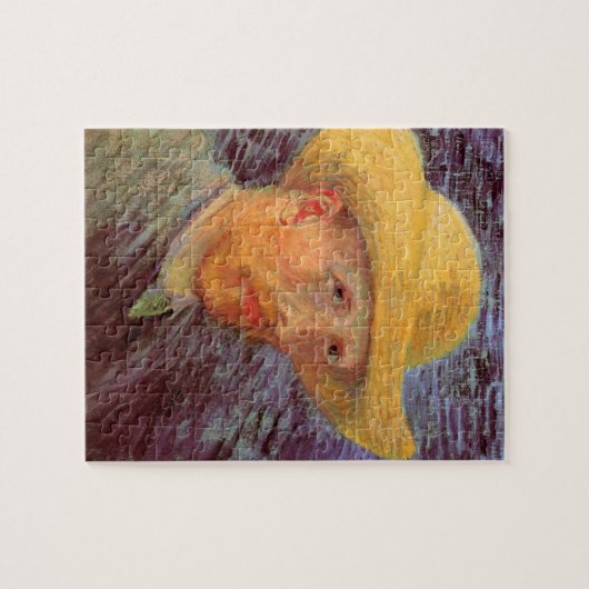 Vincent van Gogh Self Portrait mit Strohhut Puzzle (Horizontal)