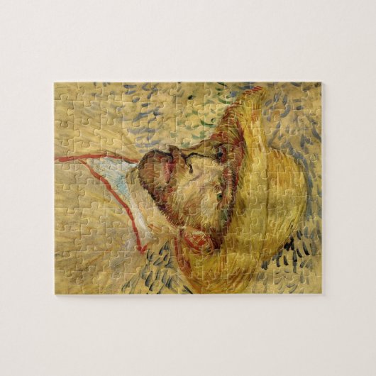 Vincent van Gogh Self Portrait mit Strohhut Puzzle (Horizontal)