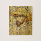Vincent van Gogh Self Portrait mit Strohhut Puzzle (Vertikal)